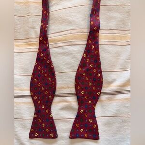 Bloomingdale’s Men’s Store Self-Tie Bow Tie - Red Floral